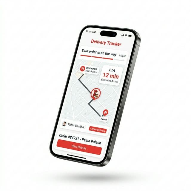 ChopChop Delivery tracking screen