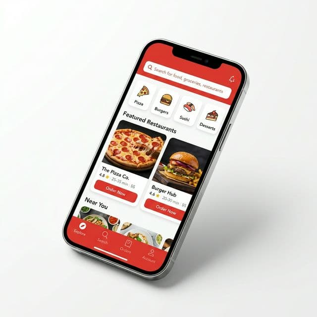 ChopChop Delivery app on a smartphone